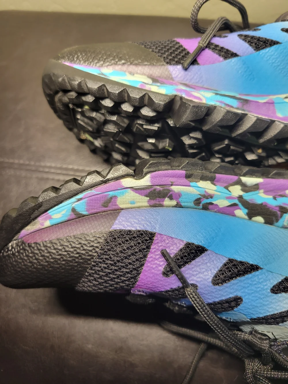 Merrell Antora 2 Women's Black with Blue & Purple Running Shoes Size 10